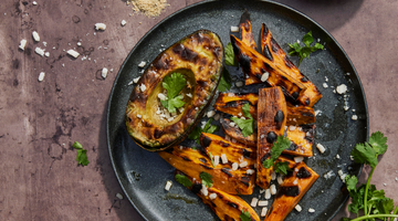 Grilled Sweet Potato Fries w/ Avocado and Ciudad Ranch
